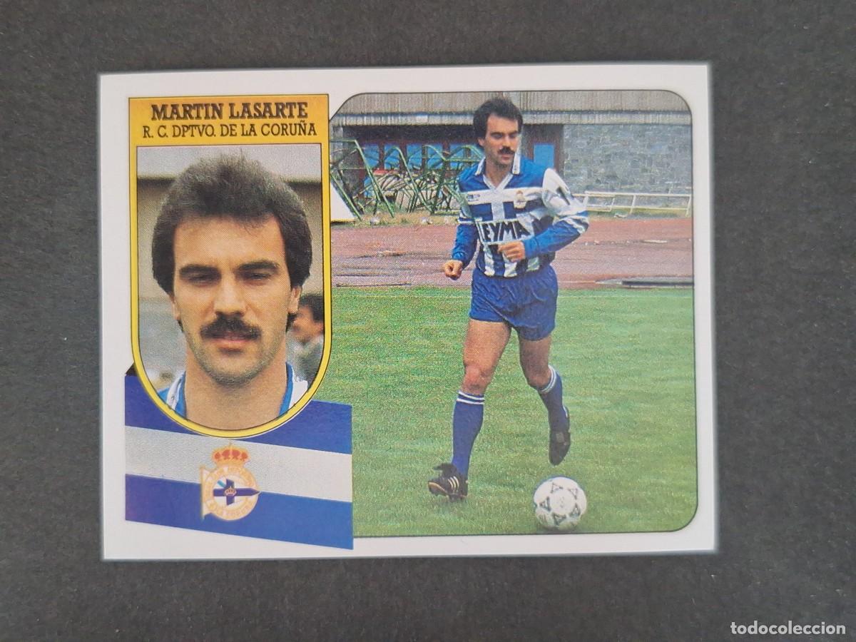 Cromos de f&uacute;tbol: L3 MARTIN LASARTE DEPORTIVO DE LA CORU&Ntilde;A LIGA ESTE 1991 1992 91 92 CARTON SIN PEGAR NUNCA PEGADO