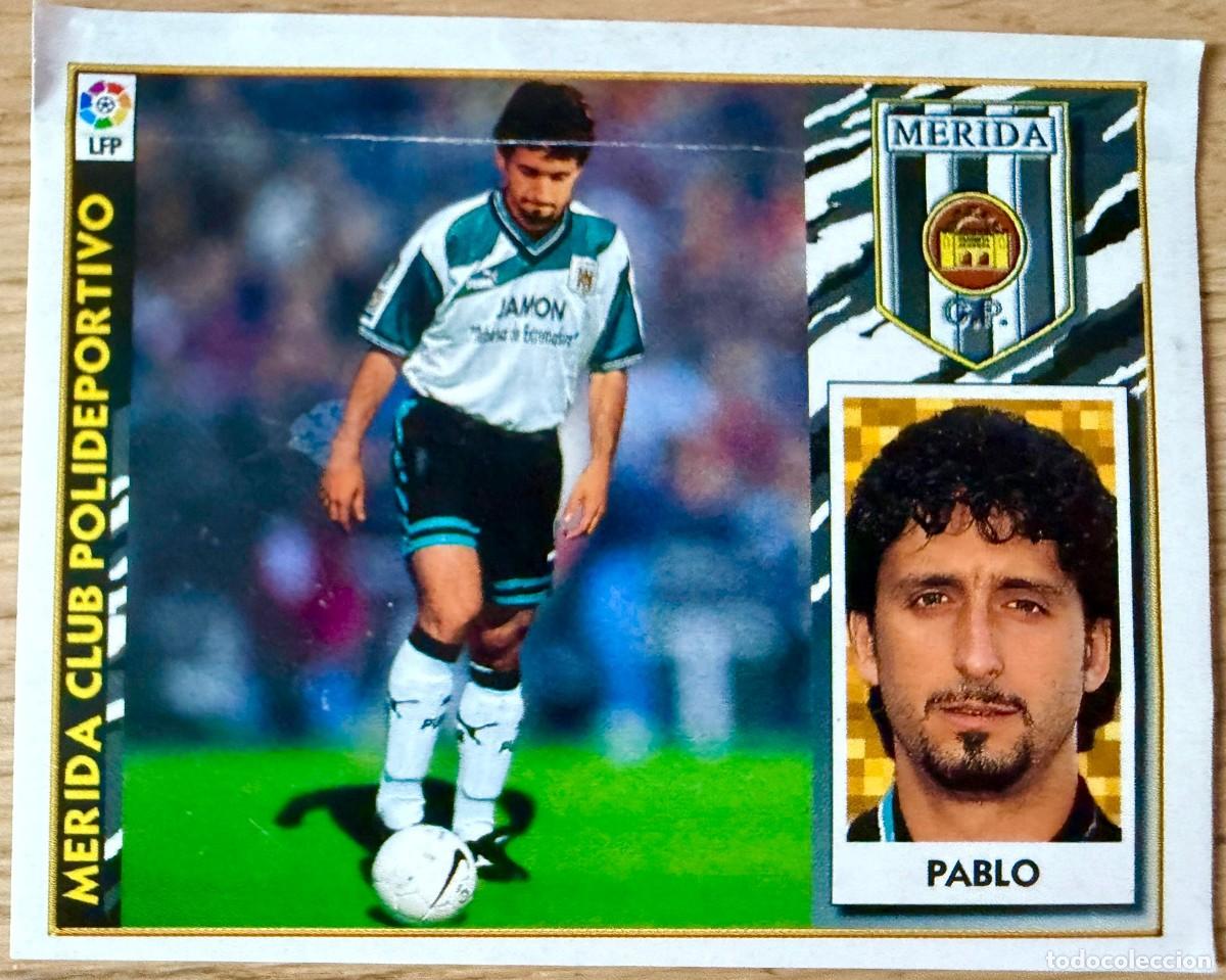 Cromos de f&uacute;tbol: PABLO ALFARO COLOCA MERIDA 97 98 1997 1998 LIGA EDICIONES ESTE VENTANILLA STICKER