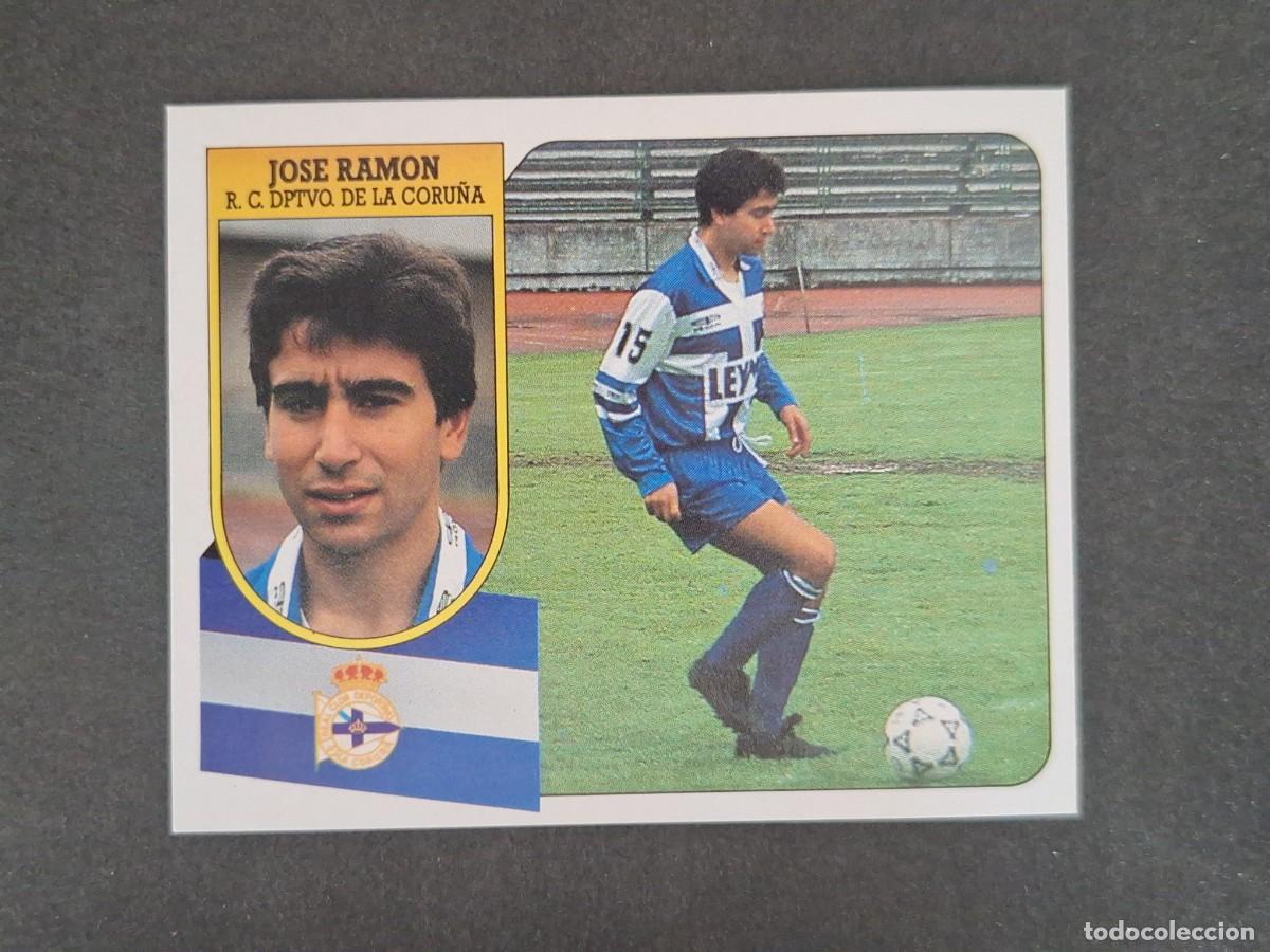 Cromos de f&uacute;tbol: L3 JOSE RAMON DEPORTIVO DE LA CORU&Ntilde;A LIGA ESTE 1991 1992 91 92 CARTON SIN PEGAR NUNCA PEGADO