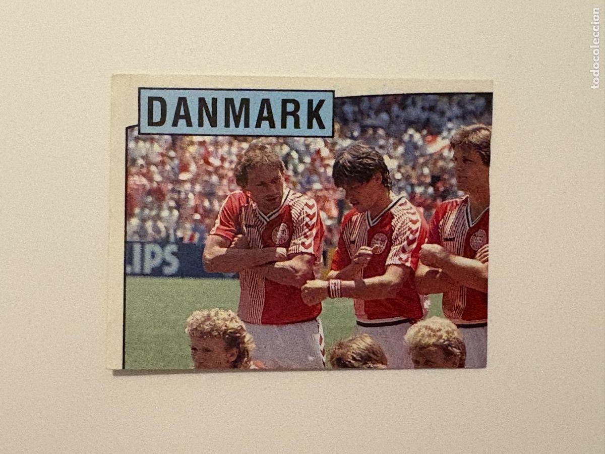 Football Stickers: 21. CROMO STICKER SIN PEGAR PANINI EUROCOPA EURO 88 ALINEACI&Oacute;N DINAMARCA N 99