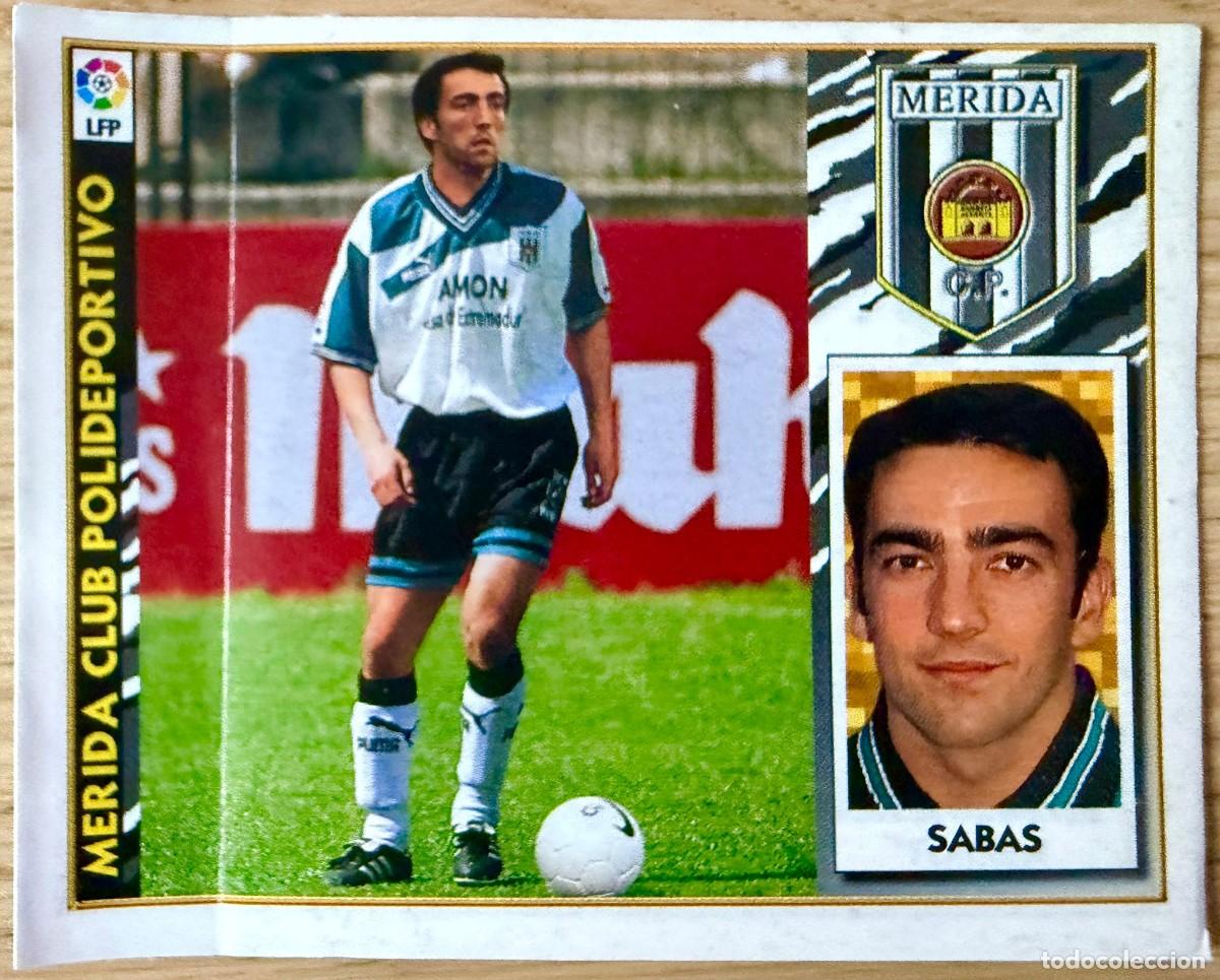 Cromos de f&uacute;tbol: SABAS COLOCA MERIDA 97 98 1997 1998 LIGA EDICIONES ESTE VENTANILLA STICKER