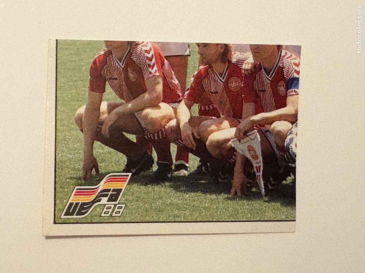 Football Stickers: 21. CROMO STICKER SIN PEGAR PANINI EUROCOPA EURO 88 ALINEACI&Oacute;N DINAMARCA N 101
