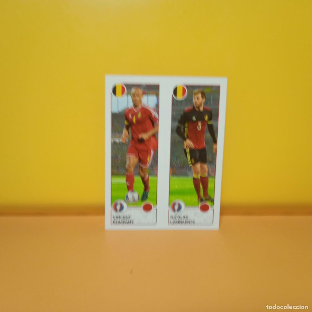 Cromos de f&uacute;tbol: PANINI EURO 2016 FRANCE; EUROCOPA FRANCIA: BELGICA KOMPANY/LOMBAERTS 487 A/B