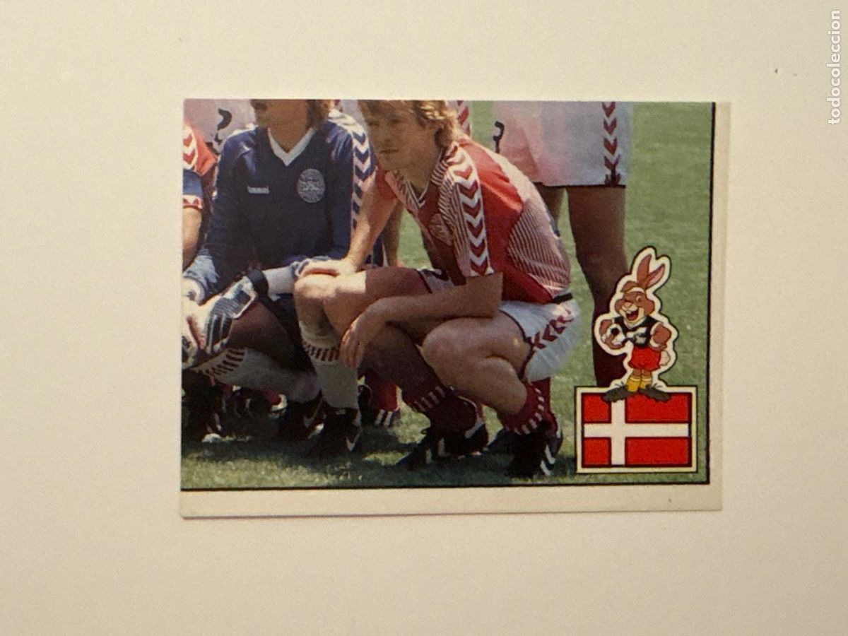 Cromos de f&uacute;tbol: 21. CROMO STICKER SIN PEGAR PANINI EUROCOPA EURO 88 ALINEACI&Oacute;N DINAMARCA N 102