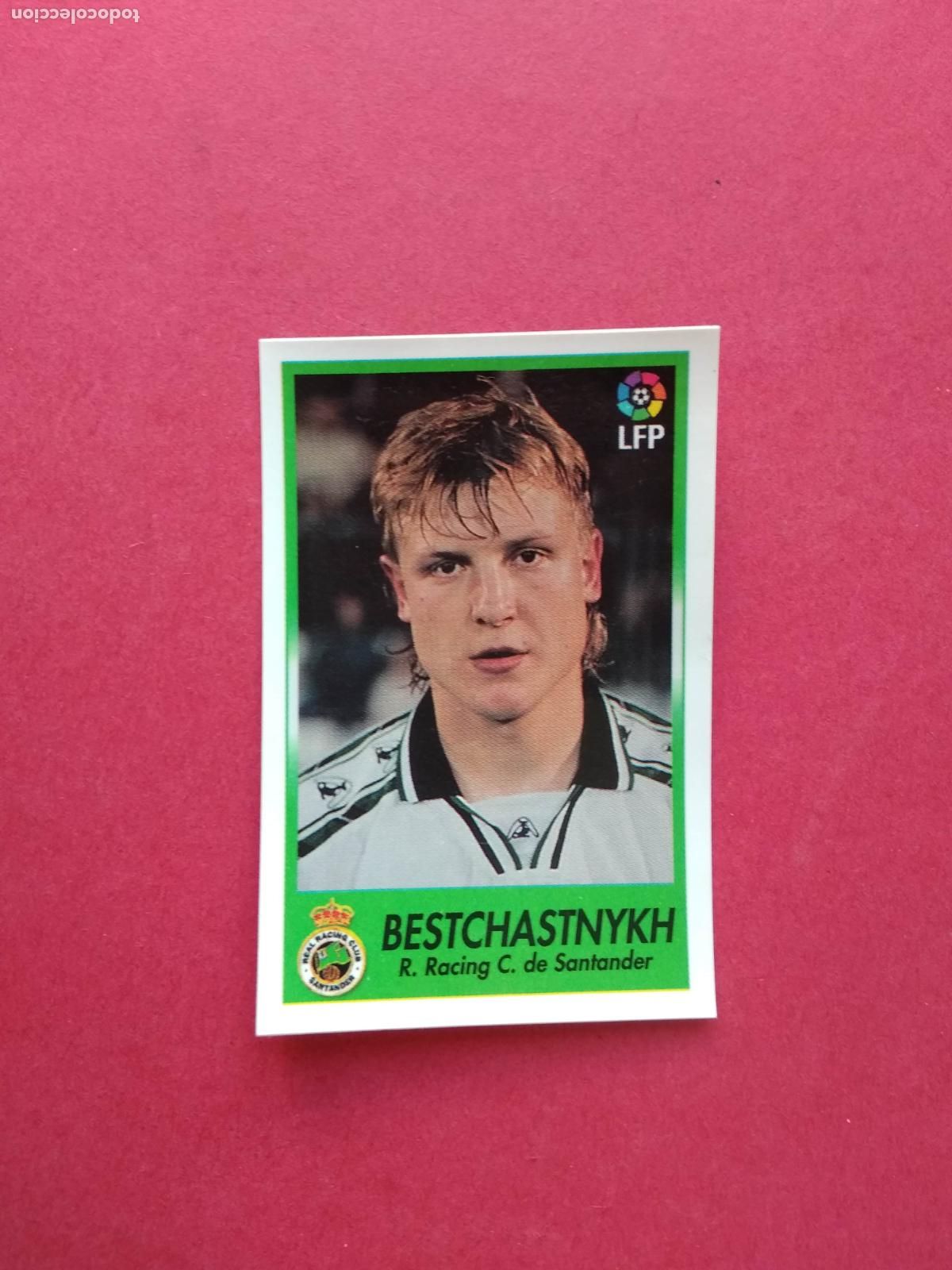 Cromos de f&uacute;tbol: BOLLYCAO FUTBOL LIGA 96 97 1996 1997 NUNCA PEGADO RACING DE SANTANDER N&ordm; 206 BESTCHASTNYKH