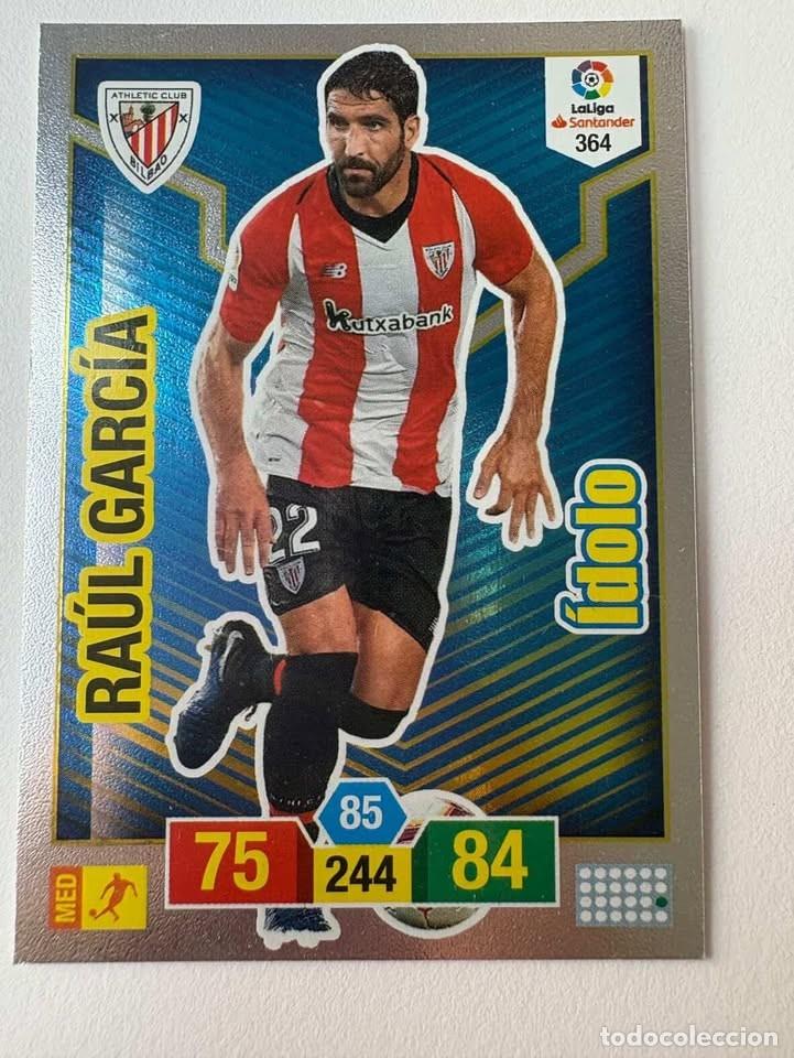 Cromos de f&uacute;tbol: Carta Ra&uacute;l Garc&iacute;a Athletic Club de Bilbao &Iacute;dolo 364 Adrenalyn 2018-19