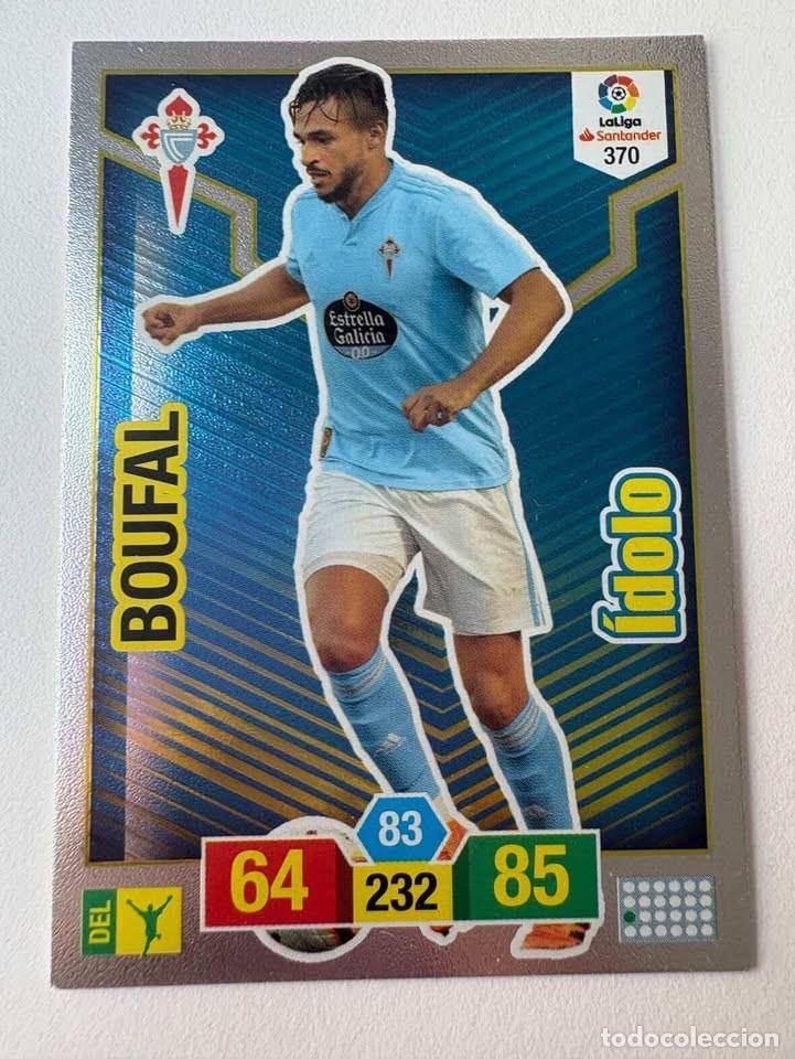 Cromos de f&uacute;tbol: Carta Boufal Celta &Iacute;dolo 370 Adrenalyn 2018-19