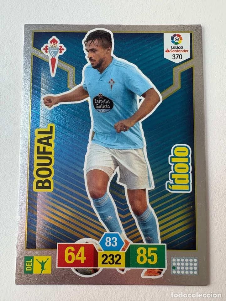 Cromos de f&uacute;tbol: Carta Boufal Celta &Iacute;dolo 370 Adrenalyn 2018-19