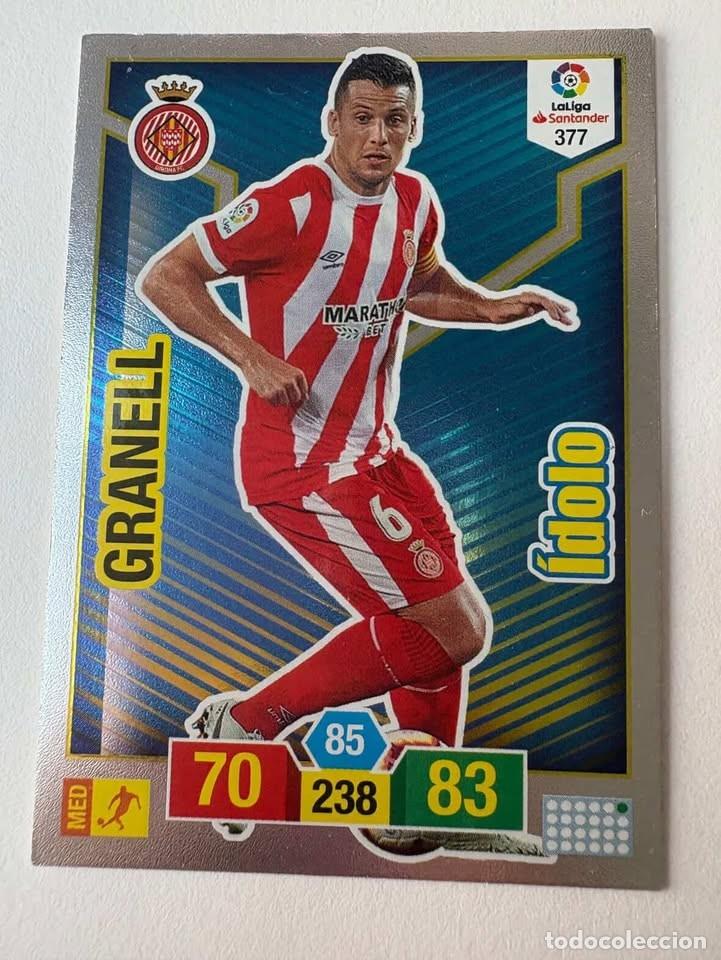 Cromos de f&uacute;tbol: Carta Granell Girona &Iacute;dolo 377 Adrenalyn 2018-19