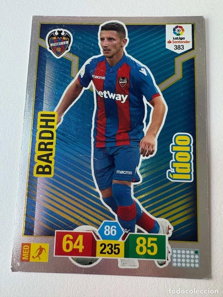 Cromos de f&uacute;tbol: Carta Bardhi Levante &Iacute;dolo 383 Adrenalyn 2018-19