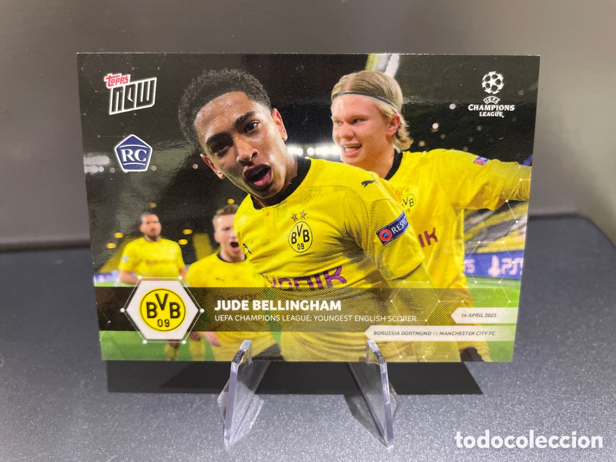 Fu&szlig;ball-Sticker: Jude Bellingham 065 65 Rookie Topps Now 2021 Borussia Dortmund Haaland