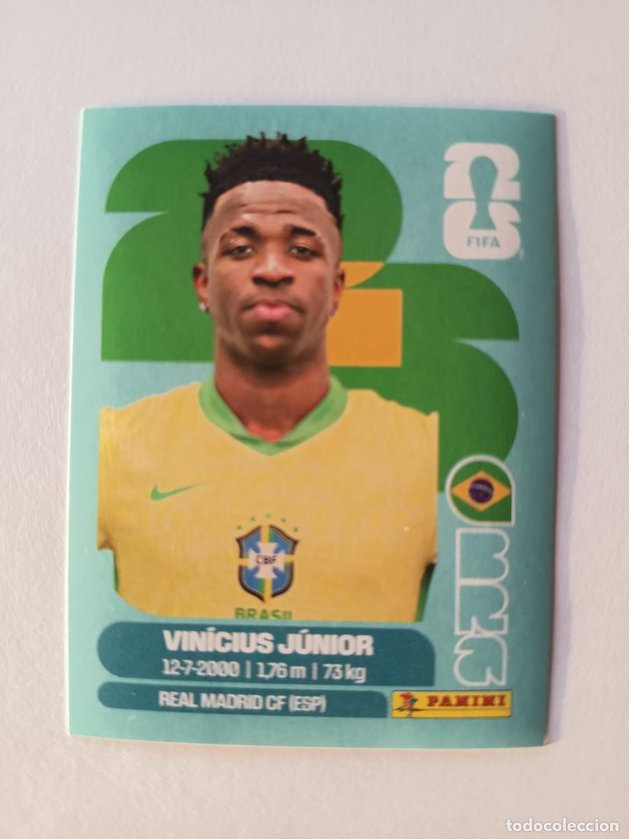 Cromos de f&uacute;tbol: CROMO BRA 14 BRA 14 VINICIUS JUNIOR VINI JR BRASIL - PANINI MUNDIAL WORLD CUP 2026 STICKERS FIFA