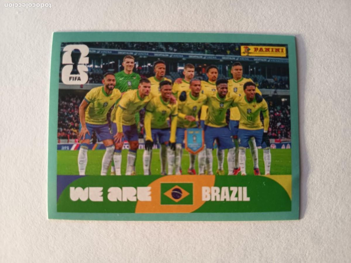 Fu&szlig;ball-Sticker: CROMO BRA 13 BRA 13 EQUIPO TEAM BRASIL CON VINICIUS - PANINI MUNDIAL WORLD CUP 2026 STICKERS FIFA