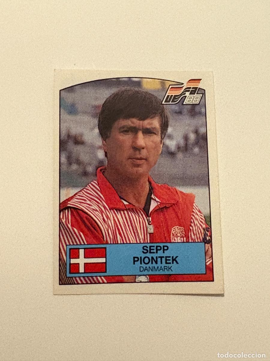 Cromos de f&uacute;tbol: 21. CROMO STICKER SIN PEGAR PANINI EUROCOPA EURO 88 DINAMARCA ENTRENADOR SEPP PIONTEK N 105
