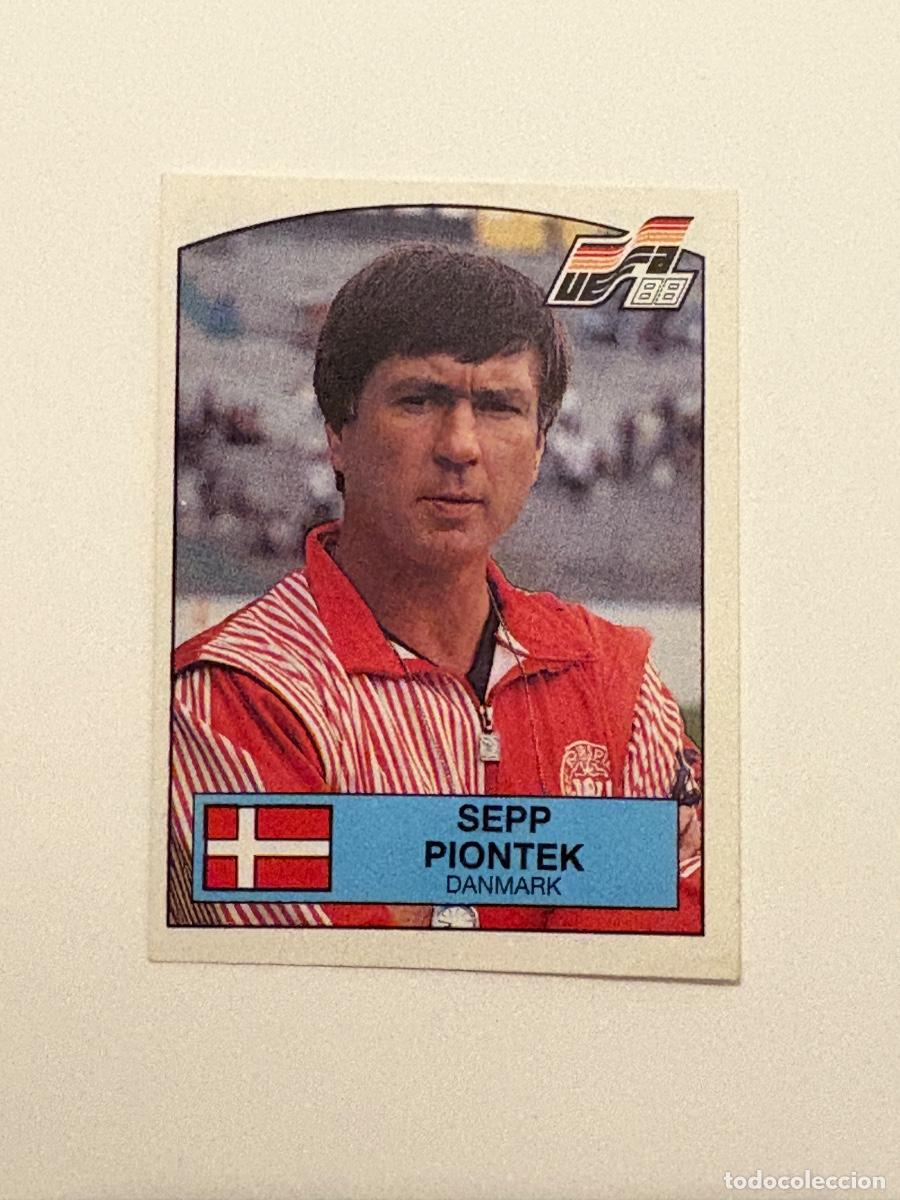 Cromos de f&uacute;tbol: 21. CROMO STICKER SIN PEGAR PANINI EUROCOPA EURO 88 DINAMARCA ENTRENADOR SEPP PIONTEK N 105