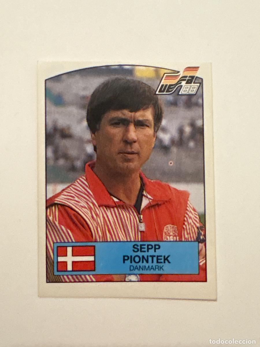 Cromos de f&uacute;tbol: 21. CROMO STICKER SIN PEGAR PANINI EUROCOPA EURO 88 DINAMARCA ENTRENADOR SEPP PIONTEK N 105