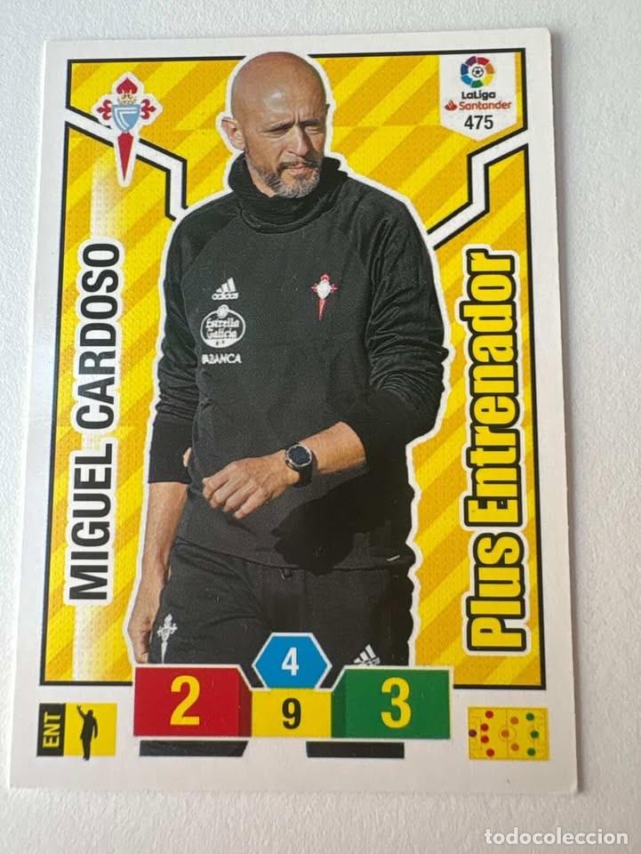 Cromos de f&uacute;tbol: Carta Miguel Cardoso Celta Entrenador 475 Adrenalyn 2018-19