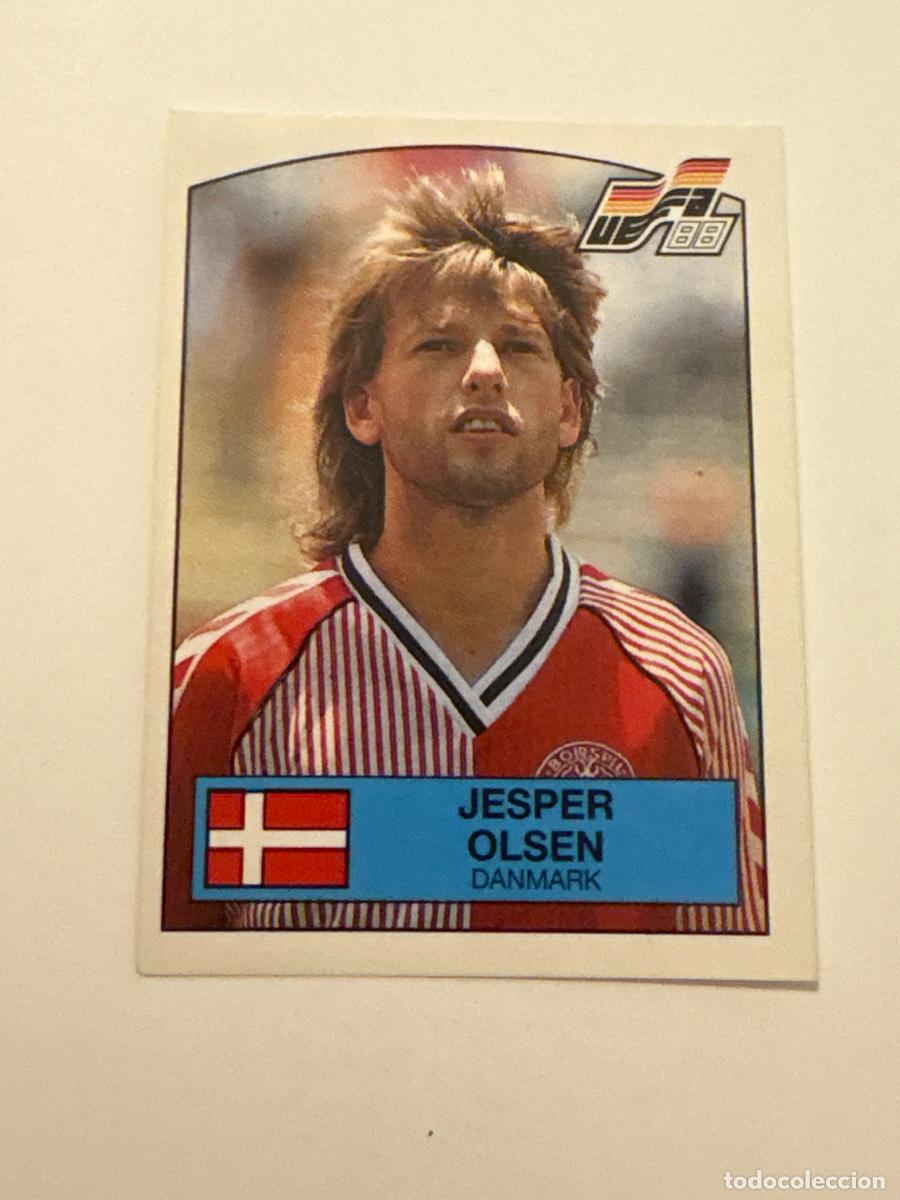 Cromos de f&uacute;tbol: 21. CROMO STICKER SIN PEGAR PANINI EUROCOPA EURO 88 DINAMARCA JESPER OLSEN N 121