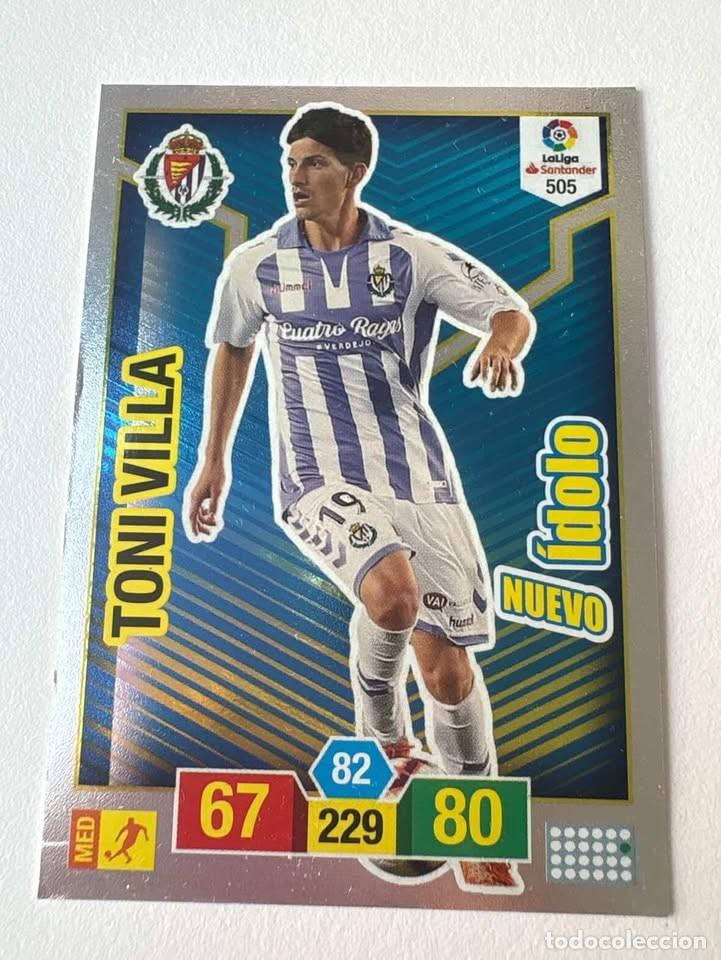 Cromos de f&uacute;tbol: Carta Toni Villa Valladolid Nuevo &Iacute;dolo 505 Adrenalyn 2018-19