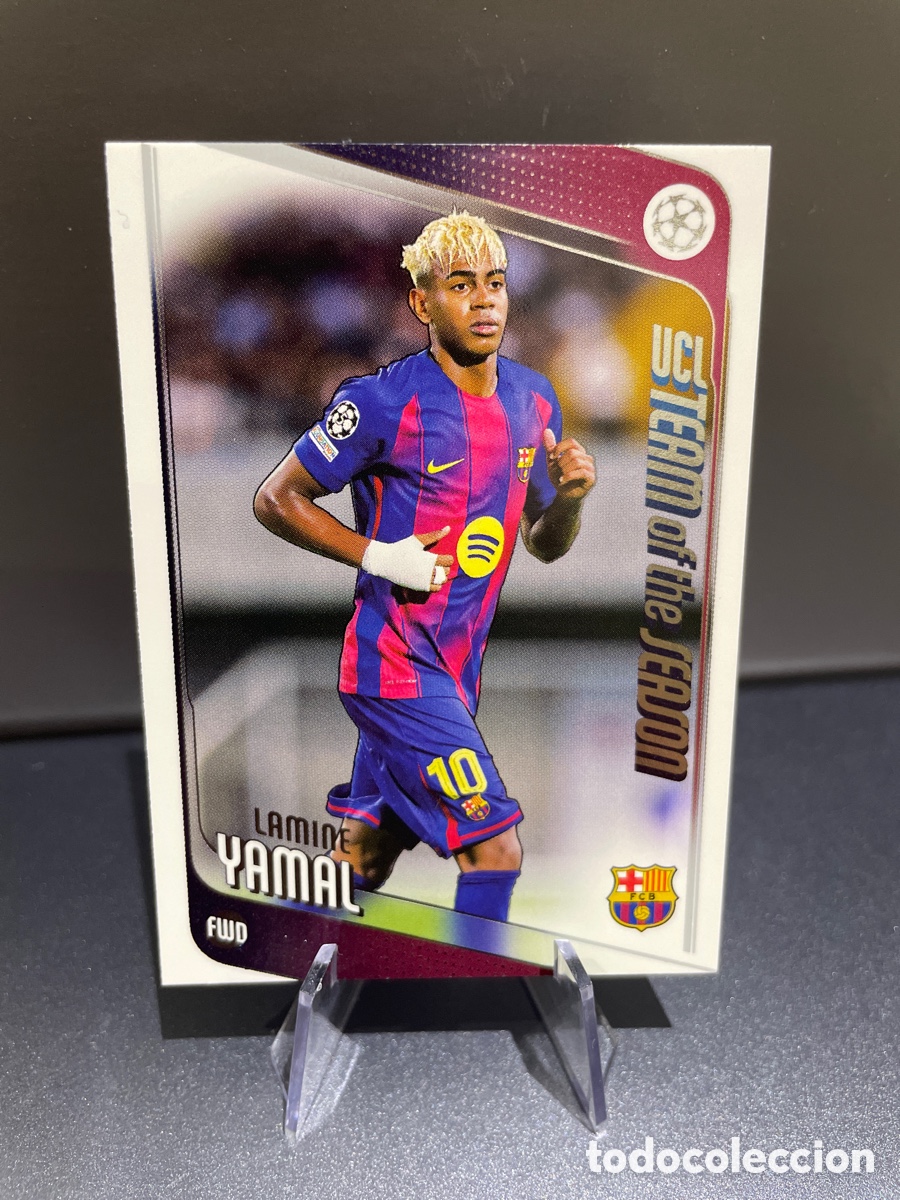 Fu&szlig;ball-Sticker: Lamine Yamal 10 Team of the Season Topps UCL Flagship 2025-26 FC Barcelona