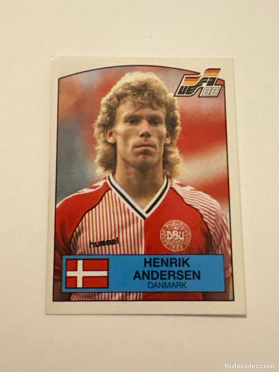 Cromos de f&uacute;tbol: 21. CROMO STICKER SIN PEGAR PANINI EUROCOPA EURO 88 DINAMARCA HENRIK ANDERSEN N 114