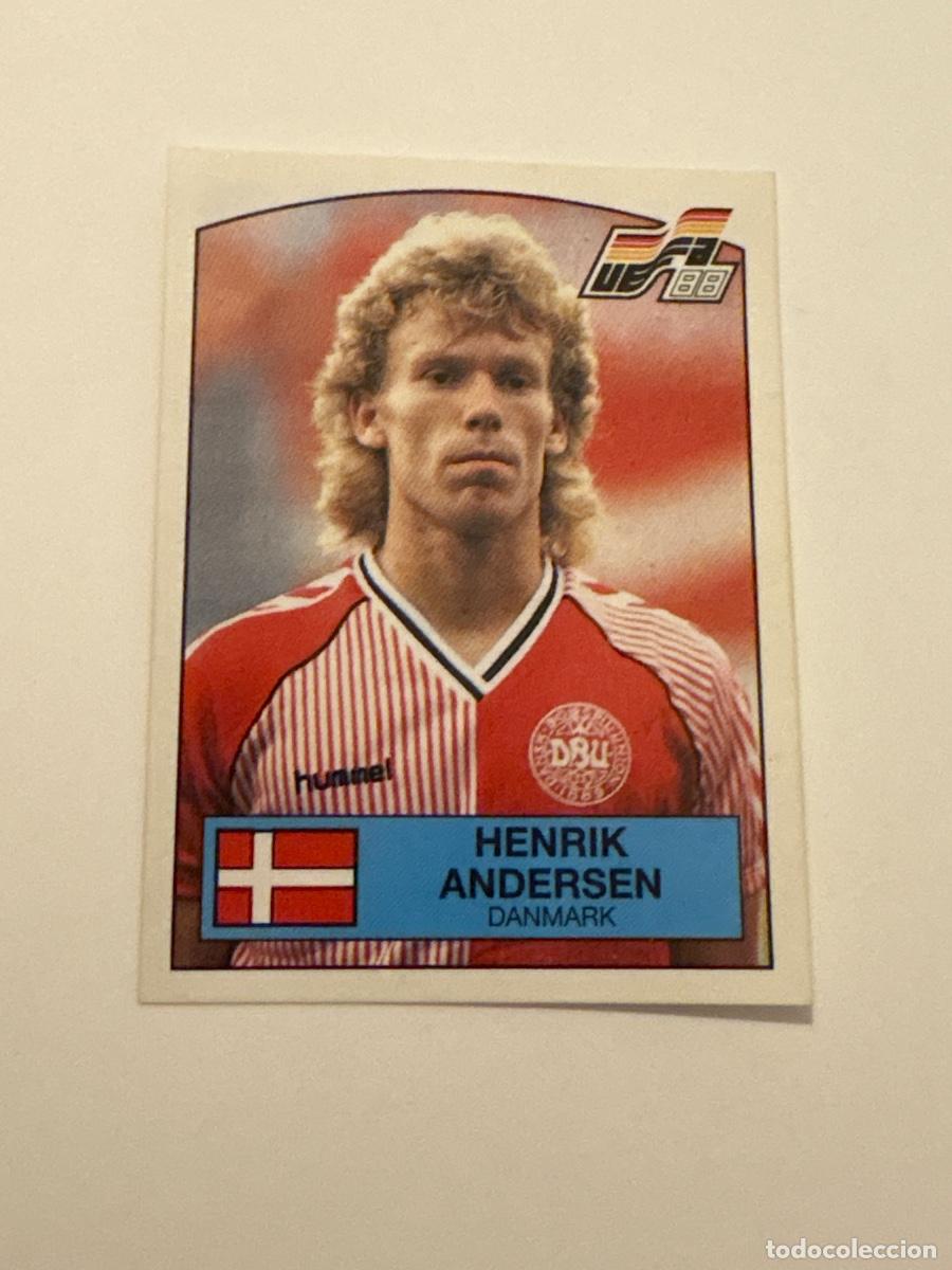 Cromos de f&uacute;tbol: 21. CROMO STICKER SIN PEGAR PANINI EUROCOPA EURO 88 DINAMARCA HENRIK ANDERSEN N 114
