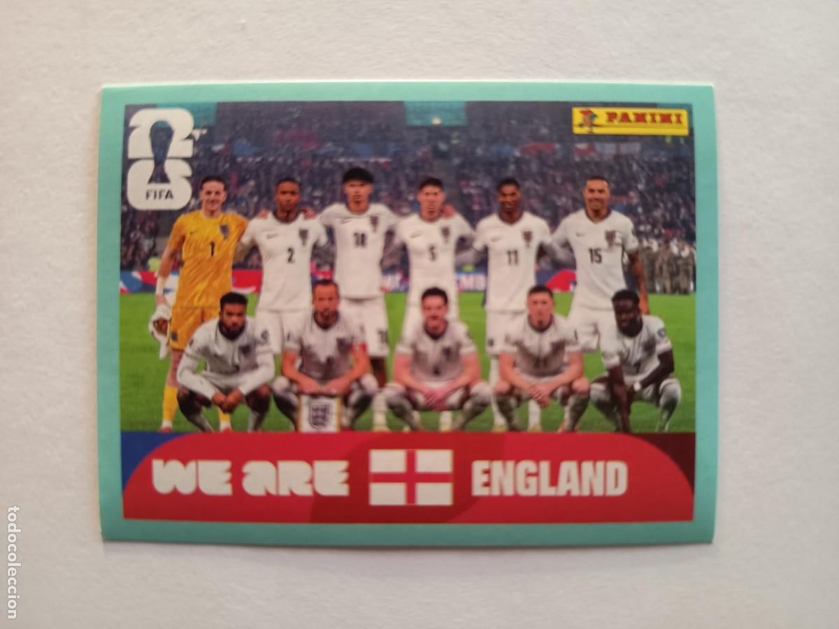 Cartes &agrave; collectionner de Football: CROMO ENG 13 ENG 13 EQUIPO TEAM INGLATERRA ENGLAND CON JUDE - PANINI MUNDIAL WORLD CUP 2026 STICKERS