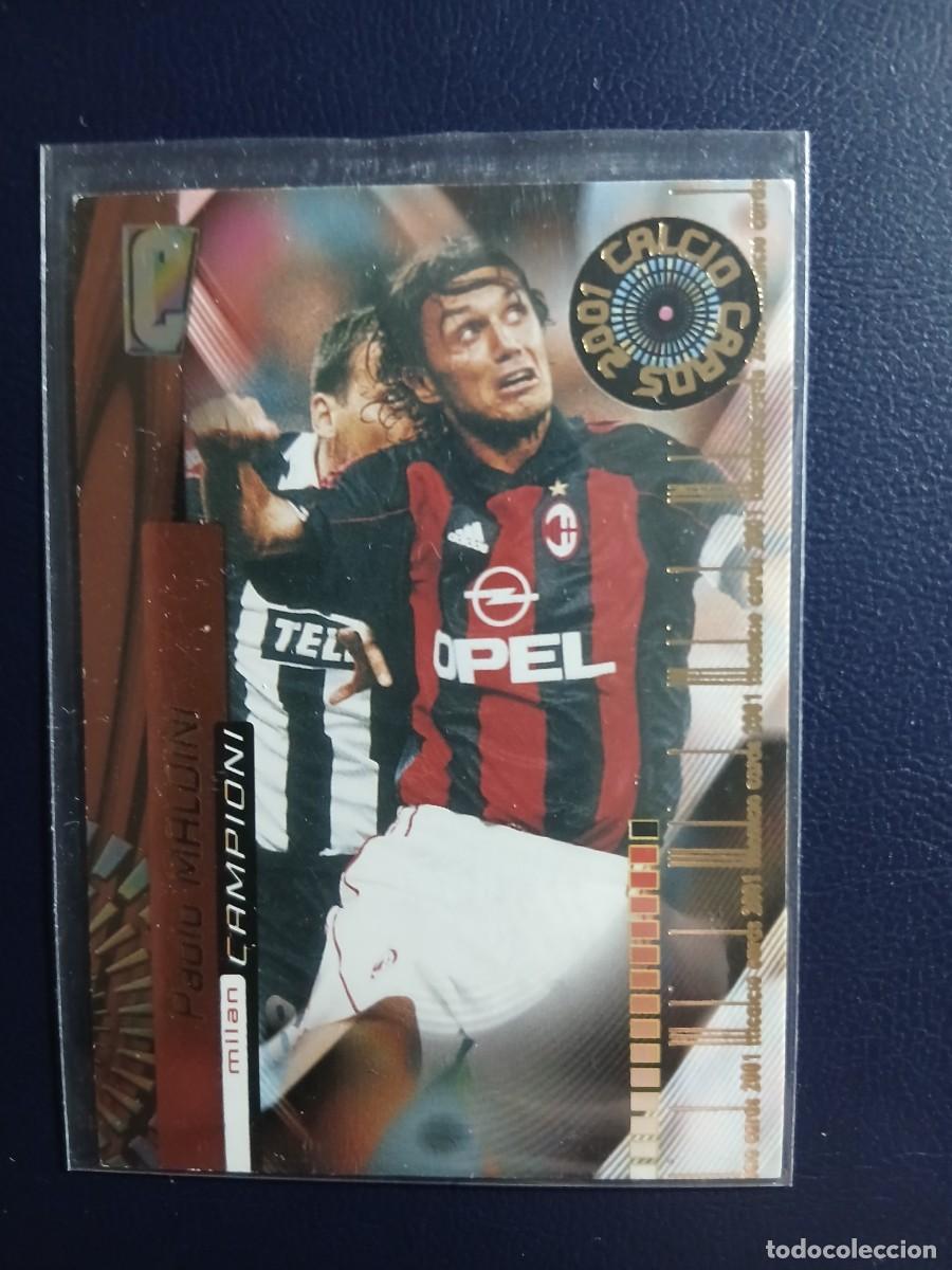 Cromos de f&uacute;tbol: 101 Paolo Maldini - Milan - Calcio Cards 2001 - Panini - Calciatori 00 01