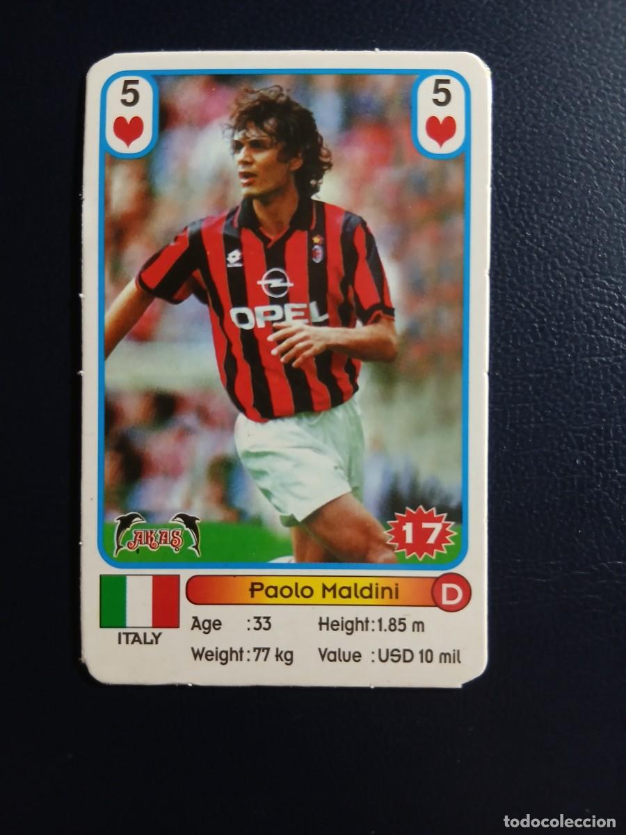 Cromos de f&uacute;tbol: 17 Paolo Maldini - Milan - AKAS Football Stars