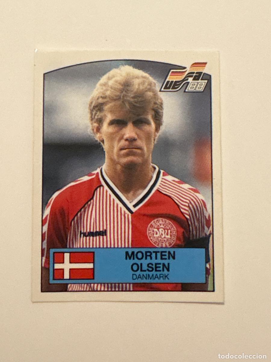 Cromos de f&uacute;tbol: 21. CROMO STICKER SIN PEGAR PANINI EUROCOPA EURO 88 DINAMARCA MORTEN OLSEN N 110
