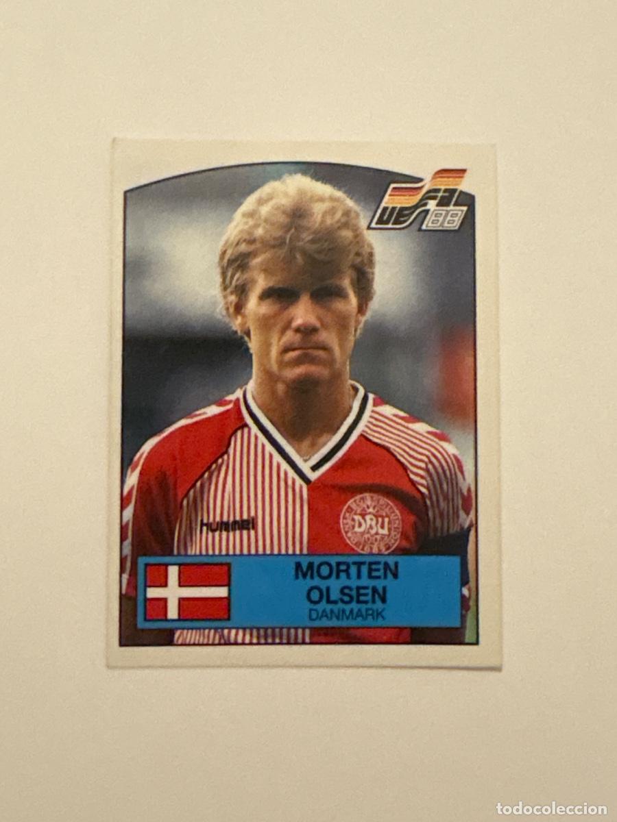 Cromos de f&uacute;tbol: 21. CROMO STICKER SIN PEGAR PANINI EUROCOPA EURO 88 DINAMARCA MORTEN OLSEN N 110