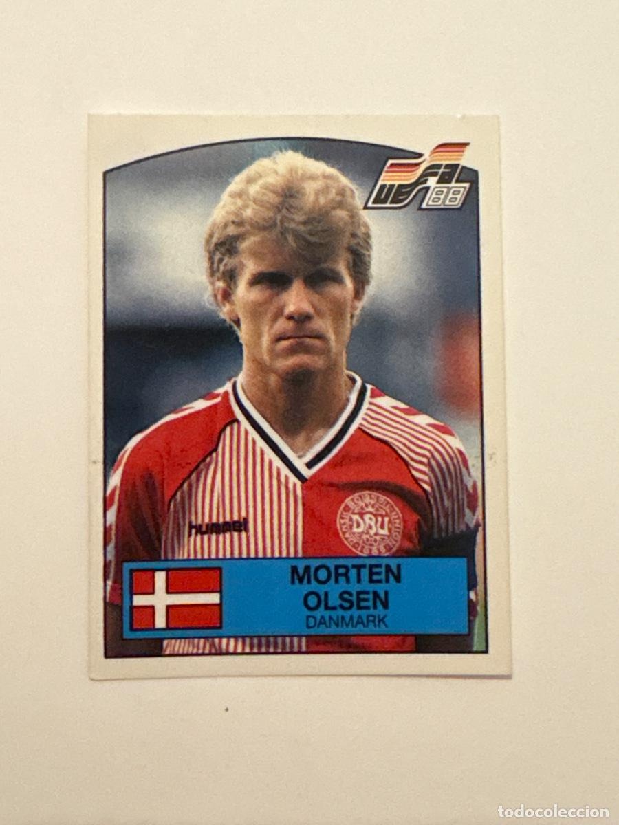 Cromos de f&uacute;tbol: 21. CROMO STICKER SIN PEGAR PANINI EUROCOPA EURO 88 DINAMARCA MORTEN OLSEN N 110