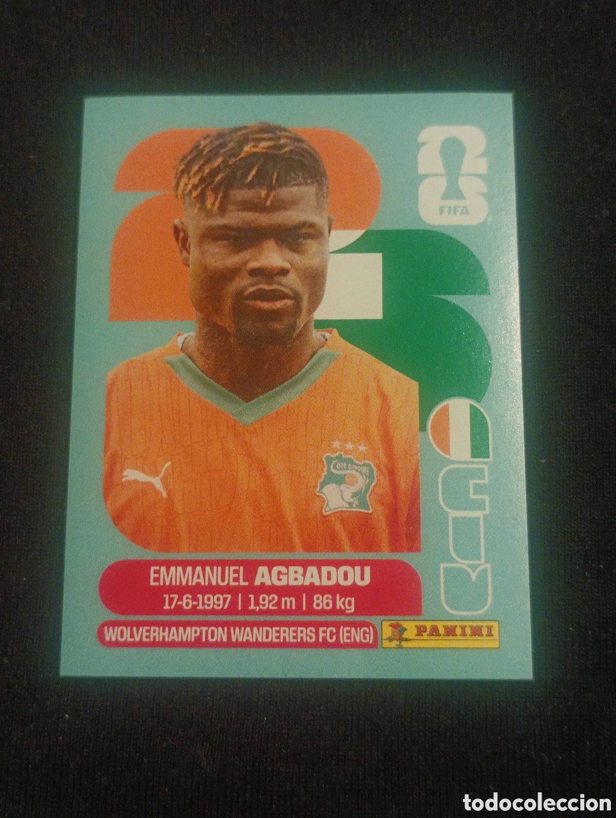 Cromos de f&uacute;tbol: mundial panini 2026 Emmanuel agbadou