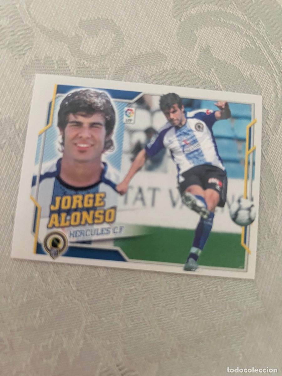 Cromos de f&uacute;tbol: JORGE ALONSO HERCULES BAJA SIN PEGAR ESTE 2010 2011