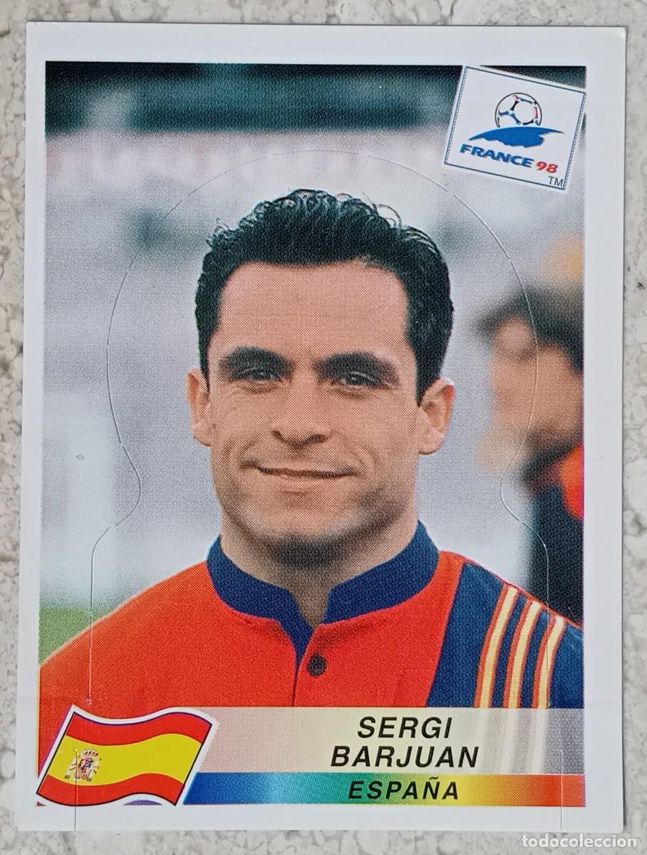 Cromos de f&uacute;tbol: Figurina Panini 1998 Cromo World Cup France 98 Sergi Barjuan Espa&ntilde;a n 235 Pop Up