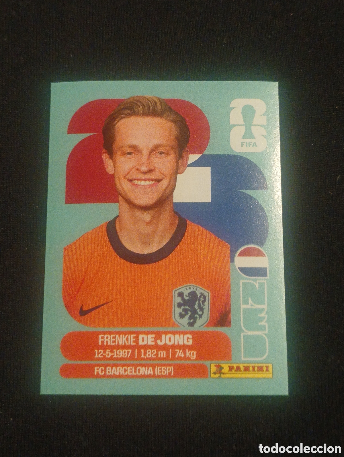Cromos de f&uacute;tbol: mundial panini 2026 Frankie de jong