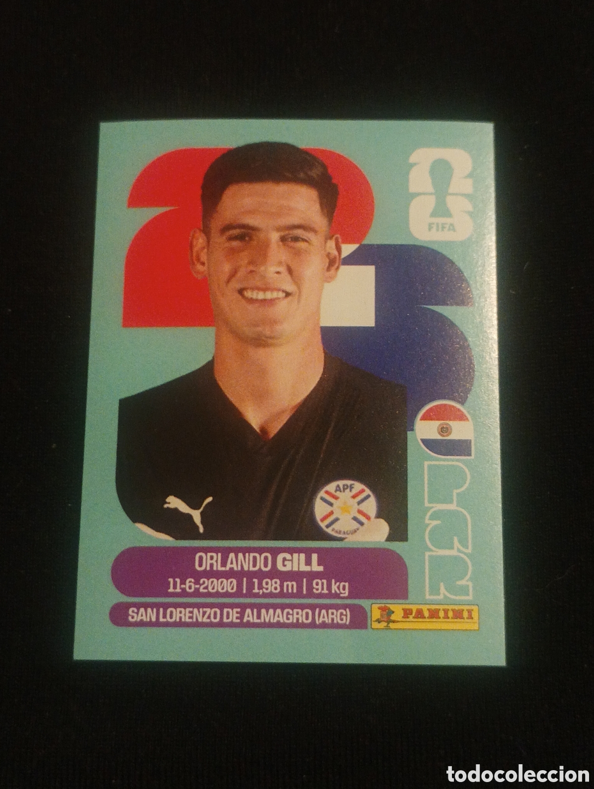 Cromos de f&uacute;tbol: mundial panini 2026 orlando gill