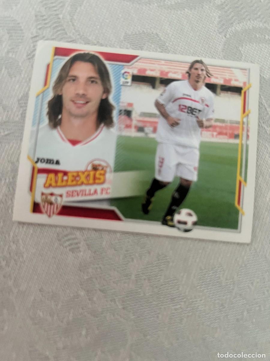 Cromos de f&uacute;tbol: ALEXIS SEVILLA COLOCA SIN PEGAR ESTE 2010 2011
