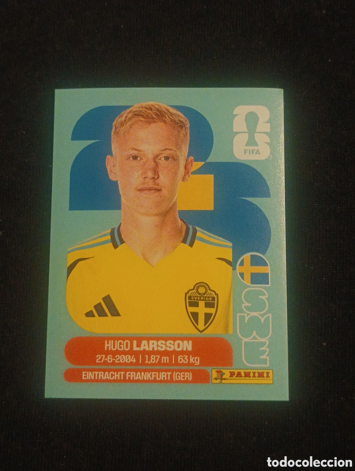 Cromos de f&uacute;tbol: mundial panini 2026 Hugo larsson