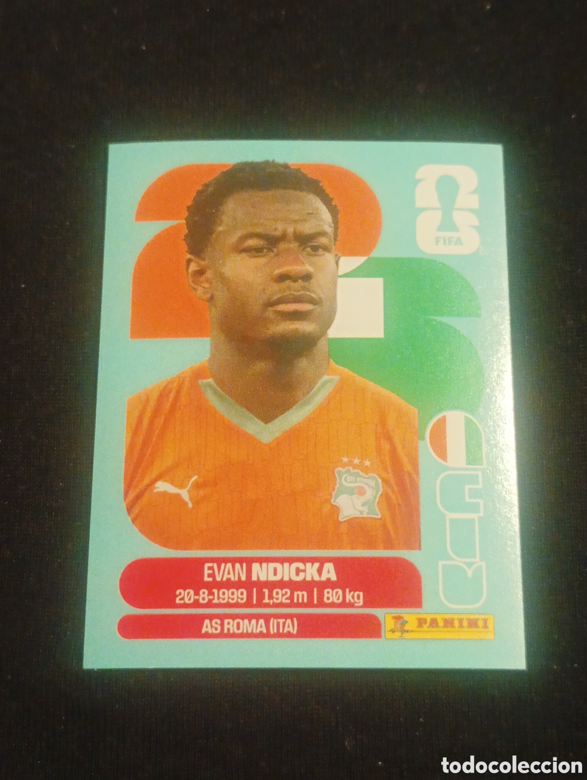 Cromos de f&uacute;tbol: mundial panini 2026 Evan ndicka