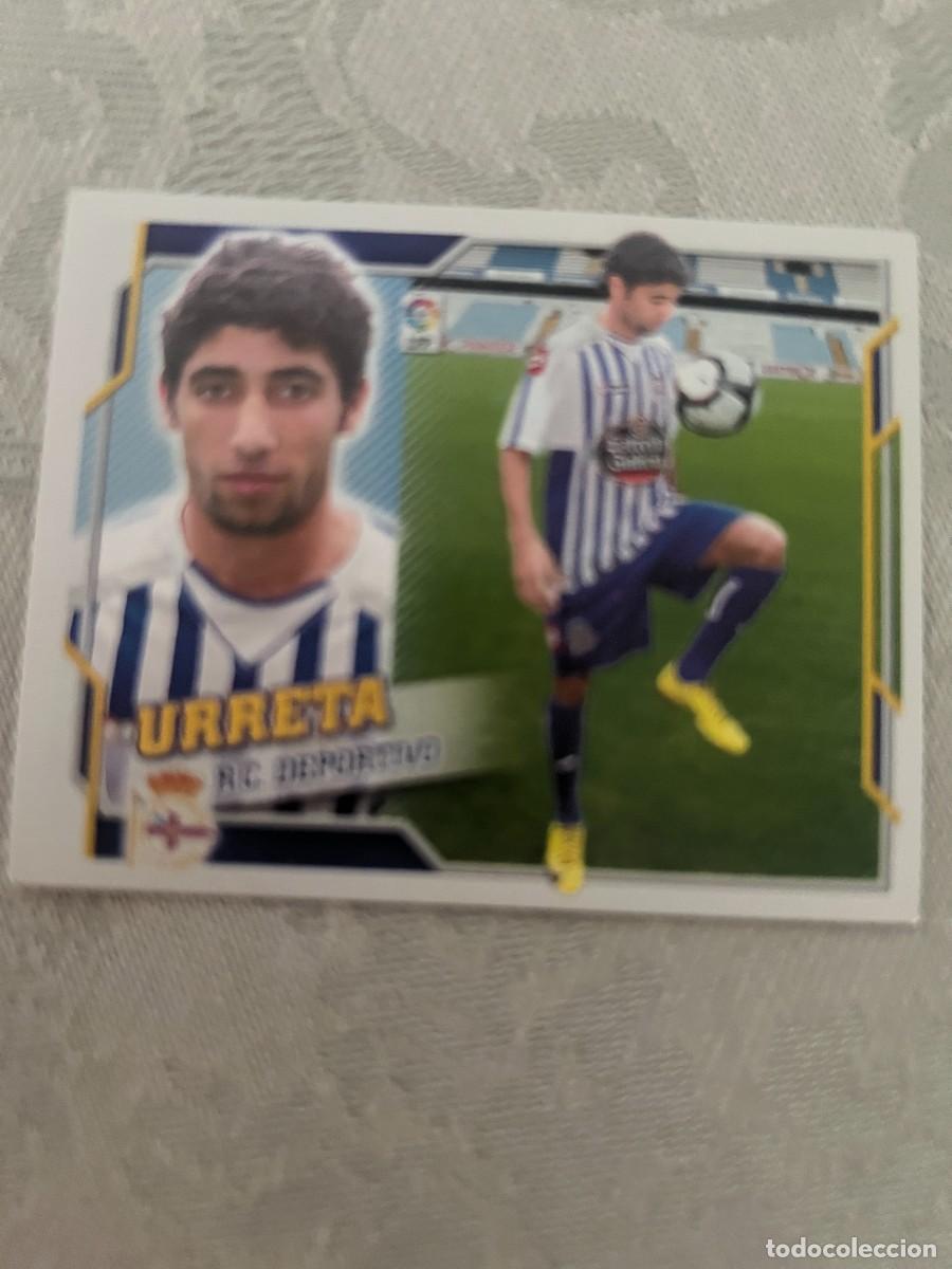 Cromos de f&uacute;tbol: URRETA DEPORTIVO DE LA CORU&Ntilde;A FICHAJE 5 SIN PEGAR ESTE 2010 2011