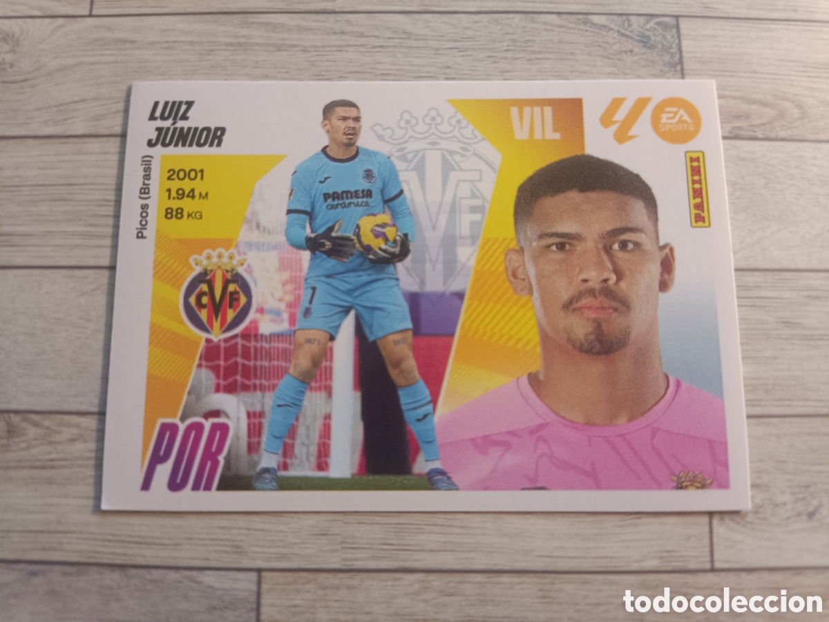 Cromos de f&uacute;tbol: 3 LUIZ JUNIOR VILLARREAL LIGA ESTE 2025 2026 PANINI 25 26 SIN PEGAR