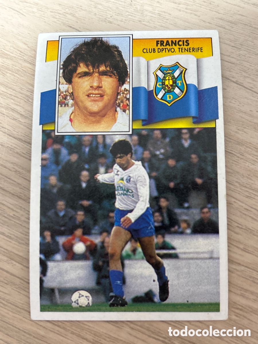 Figurine di Calcio: FRANCIS TENERIFE LIGA ESTE 1990 1991 90 91 NUNCA PEGADO SIN PEGAR
