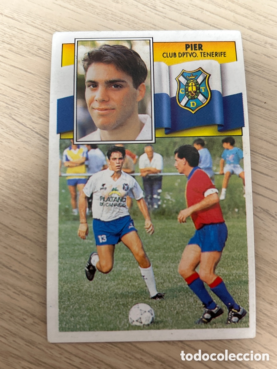 Cromos de f&uacute;tbol: PIER COLOCA TENERIFE LIGA ESTE 1990 1991 90 91 NUNCA PEGADO SIN PEGAR