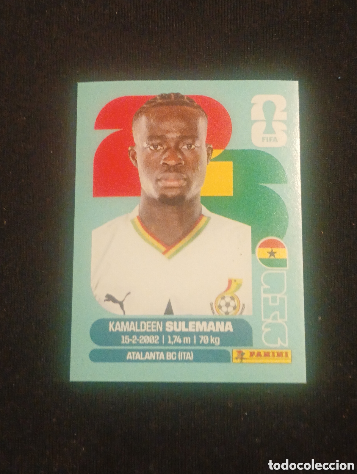 Cromos de f&uacute;tbol: mundial panini 2026 kamaldeen sulemana