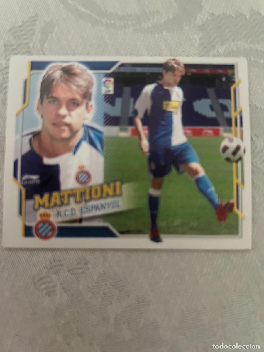 Cromos de f&uacute;tbol: MATTIONI ESPA&Ntilde;OL FICHAJE 18 SIN PEGAR ESTE 2010 2011