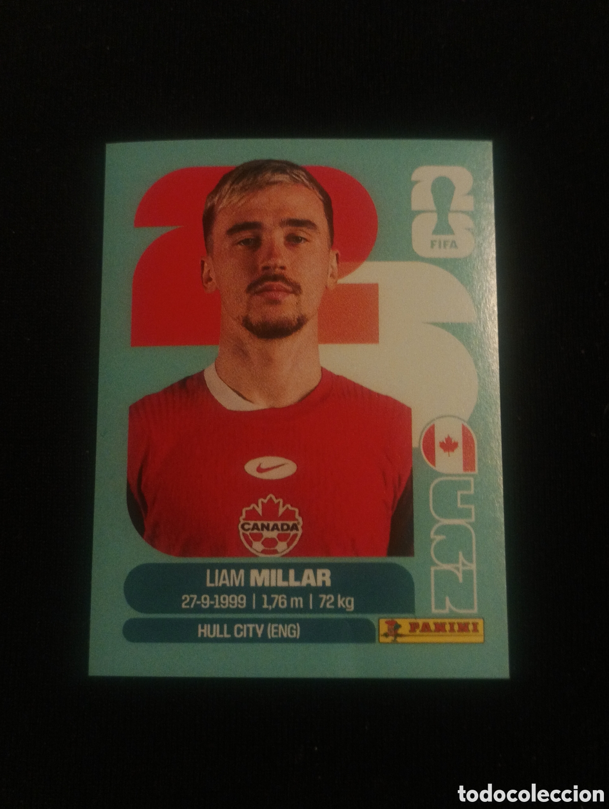 Cromos de f&uacute;tbol: mundial panini 2026 Liam millar