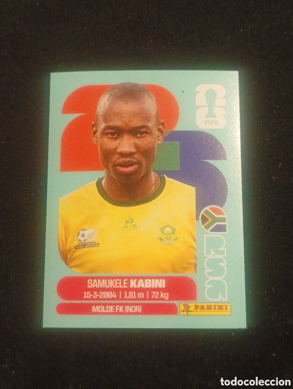 Cromos de f&uacute;tbol: mundial panini 2026 samukele kabini