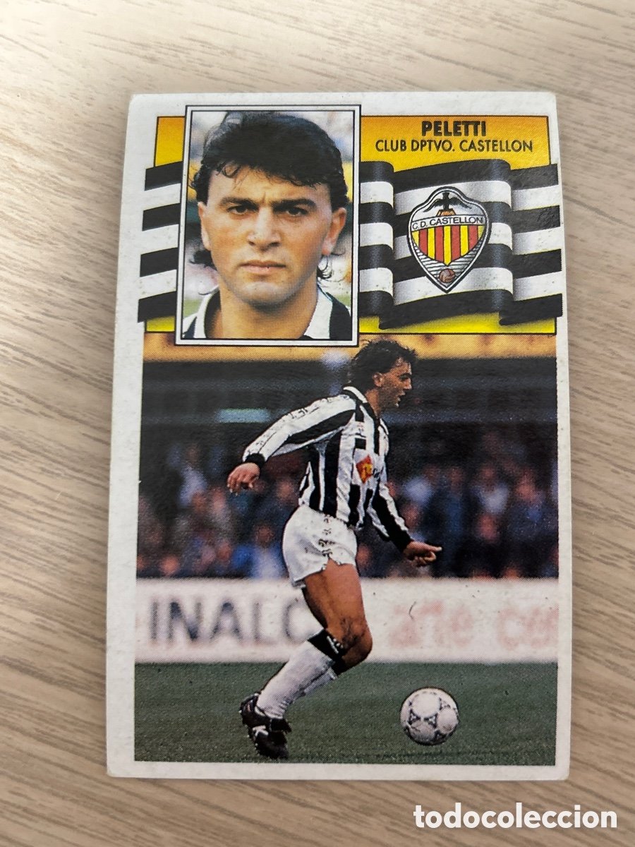 Cromos de f&uacute;tbol: PELETTI CASTELLON LIGA ESTE 1990 1991 90 91 NUNCA PEGADO SIN PEGAR