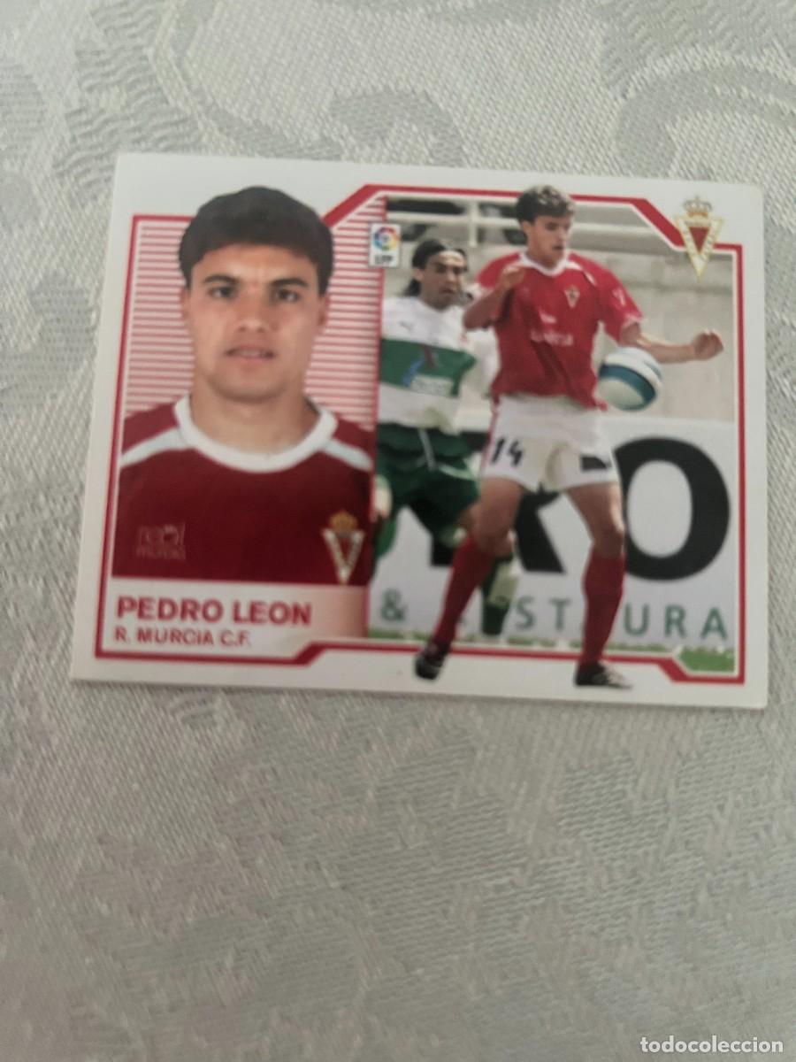 Cromos de f&uacute;tbol: PEDRO LEON MURCIA BAJA SIN PEGAR ESTE 2007 2008